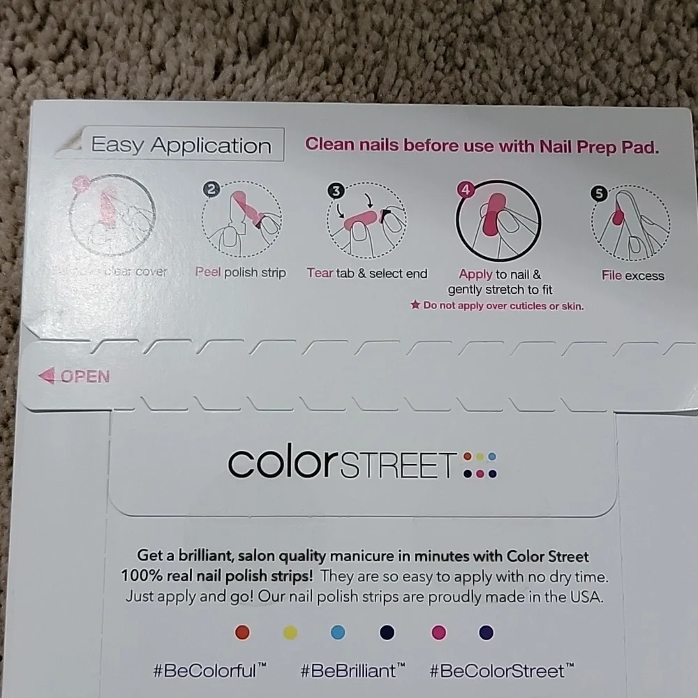 Color Street IBIZA NIGHTS Press On Nails 100% Real Polish